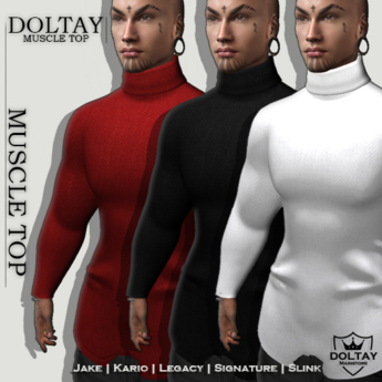Second Life Marketplace - DY: Muscle Top Black